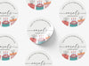 Personalised Round Birthday Sticker Labels, party label, surprise party, birthday label