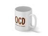Personalised 'OCD Obsessive Cat Disorder' mug