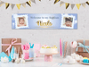 Personalised Baptism Dual Photo Banner
