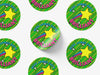 Personalised Round Teacher Sticker Labels, student sticker, school sticker