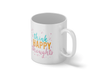 Personalised 'think happy thoughts' mug
