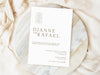 Personalised Minimalist Wedding Invitations with Envelopes