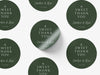 Personalised Round Wedding Sticker Labels, Party bag, logo stickers
