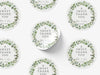 Personalised Round Wedding Sticker Labels, Party bag, logo stickers