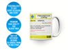 Personalised prescription mug