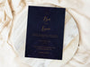 Personalised Starry Night Wedding Invitations with Envelopes