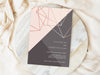 Personalised Geometric Wedding Invitations with Envelopes