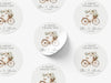 Personalised Round Wedding Sticker Labels, Party bag, logo stickers