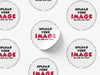 Personalised Round Sticker Custom Photo Labels, Party bag, birthday, wedding, baptism, custom logo