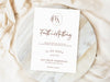 Personalised Minimalist Wedding Invitations with Envelopes