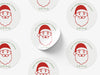 Personalised Round Christmas Sticker Labels, party label, surprise party, holiday sticker