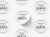 Personalised Round Sticker Custom Photo Labels, Party bag, birthday, wedding, baptism, custom logo