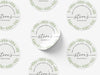 Personalised Round Baptism Sticker Labels, Christening sticker, custom sticker