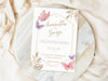 Personalised Butterfly Themed Wedding Invitations with Envelopes