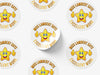 Personalised Round Teacher Sticker Labels, student sticker, school sticker