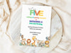 Personalised Animal Jungle Safari Kids Birthday Party Invitations with Envelopes