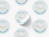 Personalised Round Baptism Sticker Labels, Christening sticker, custom sticker