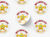 Personalised Round Teacher Sticker Labels, student sticker, school sticker