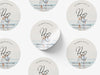 Personalised Round Sticker Wedding Photo Labels, Party bag, invitation sticker, custom logo