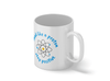 Personalised 'think like a proton' mug