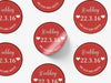 Personalised Round Wedding Sticker Labels, Party bag, logo stickers