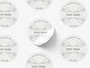 Personalised Round Sticker Custom Photo Labels, Party bag, birthday, wedding, baptism, custom logo