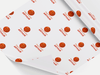 Personalised Birthday basketball themed Gift Wrap/Wrapping Paper