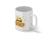 Personalised 'rise and grind' mug