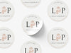 Personalised Round Wedding Sticker Labels, Party bag, logo stickers