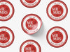 Personalised Round Wedding Sticker Labels, Party bag, logo stickers