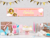 Personalised Christening Dual Photo Banner