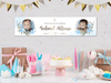 Personalised Baptism Dual Photo Banner