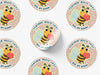 Personalised Round Teacher Sticker Labels, student sticker, school sticker