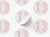 Personalised Round Wedding Sticker Labels, Party bag, logo stickers