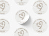 Personalised Round Wedding Sticker Labels, Party bag, logo stickers