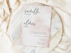 Personalised Watercolor Wedding Invitations with Envelopes