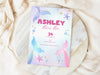 Personalised Mermaid Kids Birthday Party Invitations with Envelopes