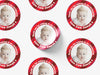 Personalised Round Baptism Photo Sticker Labels, Christening sticker, custom sticker