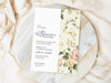 Personalised Floral Birthday Party Invitations with Envelopes