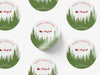 Personalised Round Christmas Sticker Labels, party label, surprise party, holiday sticker
