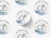 Personalised Round Wedding Sticker Labels, Party bag, logo stickers