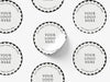 Personalised Round Sticker Custom Photo Labels, Party bag, birthday, wedding, baptism, custom logo