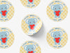 Personalised Round Teacher Sticker Labels, student sticker, school sticker
