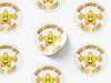 Personalised Round Teacher Sticker Labels, student sticker, school sticker