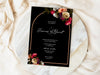 Personalised Floral Wedding Invitations with Envelopes