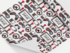 Personalised Kids Birthday game themed Gift Wrap/Wrapping Paper