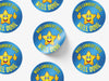 Personalised Round Teacher Sticker Labels, student sticker, school sticker