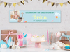 Personalised Christening Dual Photo Banner