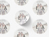 Personalised Round Sticker Wedding Photo Labels, Party bag, invitation sticker, custom logo