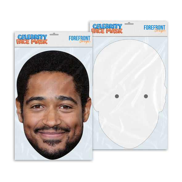 Personalised funny Celebrity face mask Alfred Enoch ready to wear,  fun party gifts unique for fans, novelty face masks